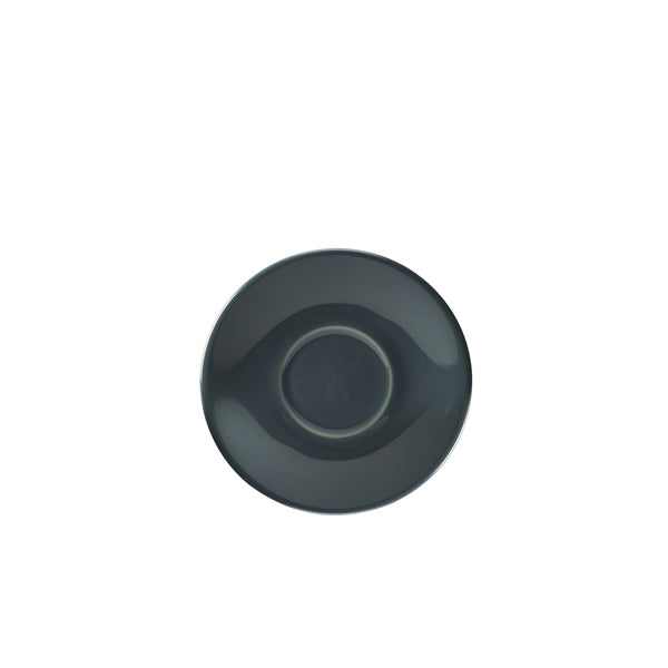 Genware Porcelain Grey Saucer 13.5cm/ 5.25" pack of 6