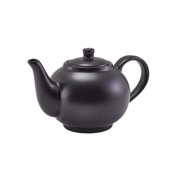 GenWare Porcelain Matt Black Teapot 45cl/ 15.75oz Per Case of 6