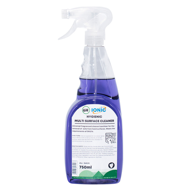 6H Hygienic Multi-Surface Cleaner 6x750ML