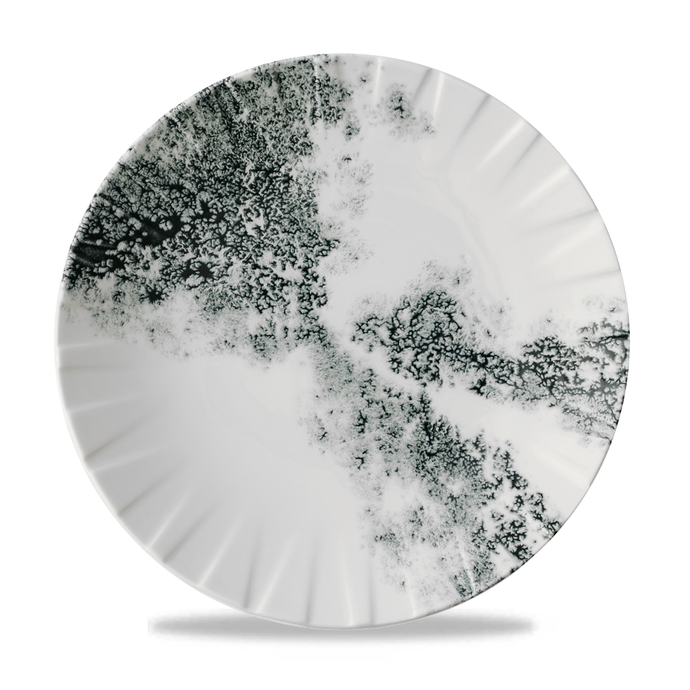 Smoke Black Coupe Plate 10 3/4" Box 6