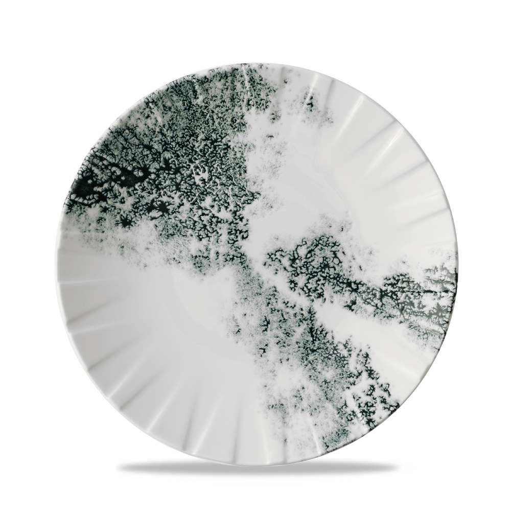 Smoke Black Coupe Plate 9 1/3" Box 6