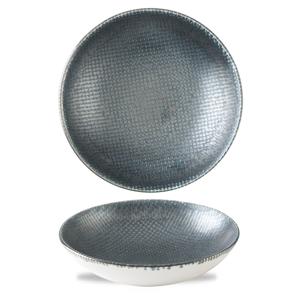 Astro Metallic Blue Evolve Coupe Bowl 9.75" Box 12