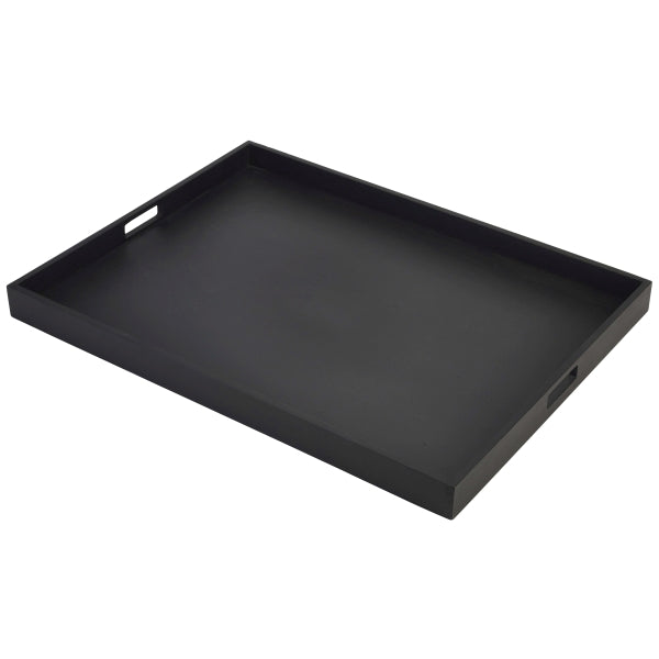 Solid Black Butlers Tray 64 x 48 x 4.5cm pack of 1