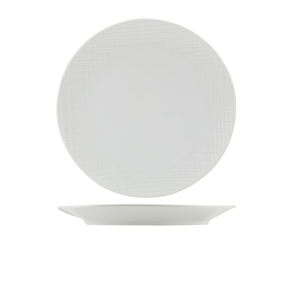 Incise Porcelain Lavara Coupe Plate 28cm Per Case of 4