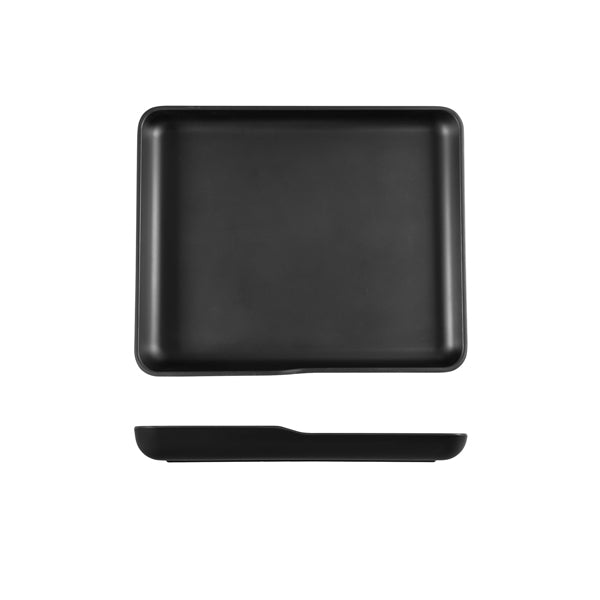 Black Copenhagen Melamine GN 1/2 Platter 32.5 x 26.5 x 3.5cm Per Case of 1