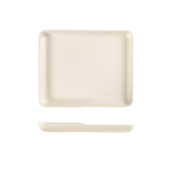White Copenhagen Melamine GN 1/2 Platter 32.5 x 26.5 x 3.5cm Per Case of 1