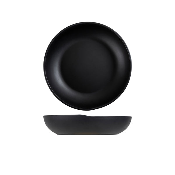 Black Copenhagen Melamine Coupe Bowl 24.5 x 5.3cm Per Case of 6