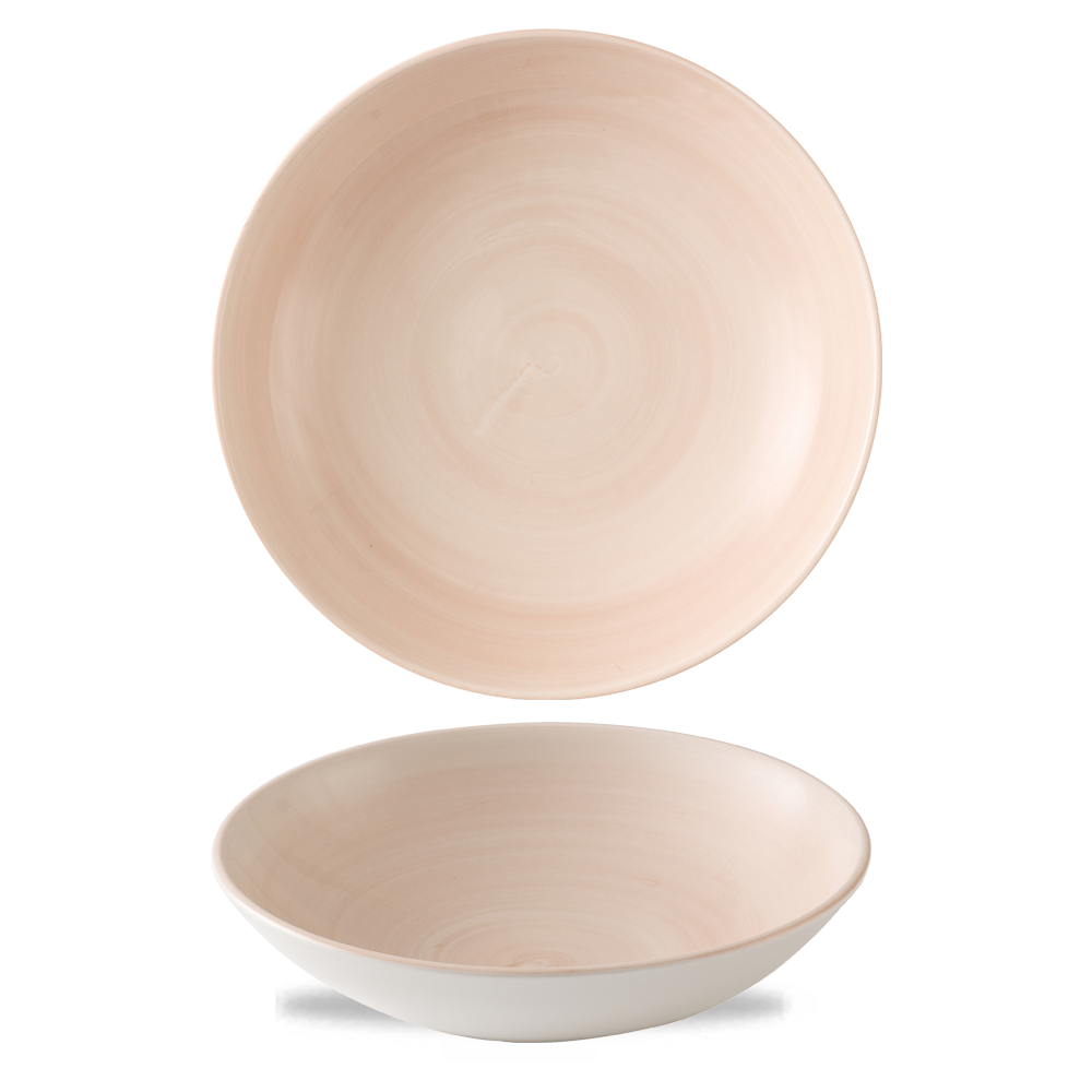 Stonecast Canvas Coral Evolve Coupe Bowl 9.75" Box 12