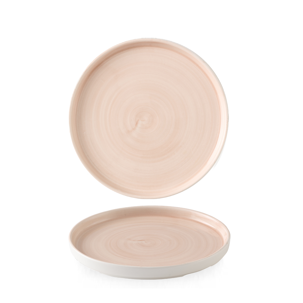 Stonecast Canvas Coral Walled Plate 6.3" Box 6