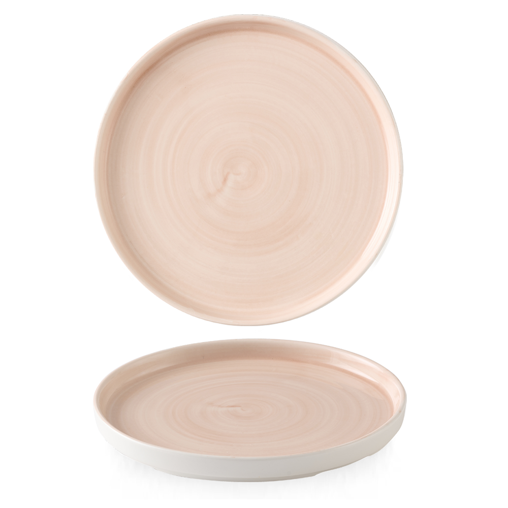 Stonecast Canvas Coral Walled Plate 11" Box 6