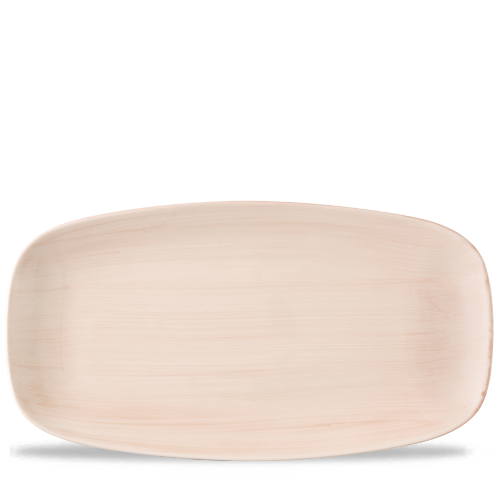 Stonecast Canvas Coral Chefs Oblong Plate 13 7/8X7 3/8" Box 6