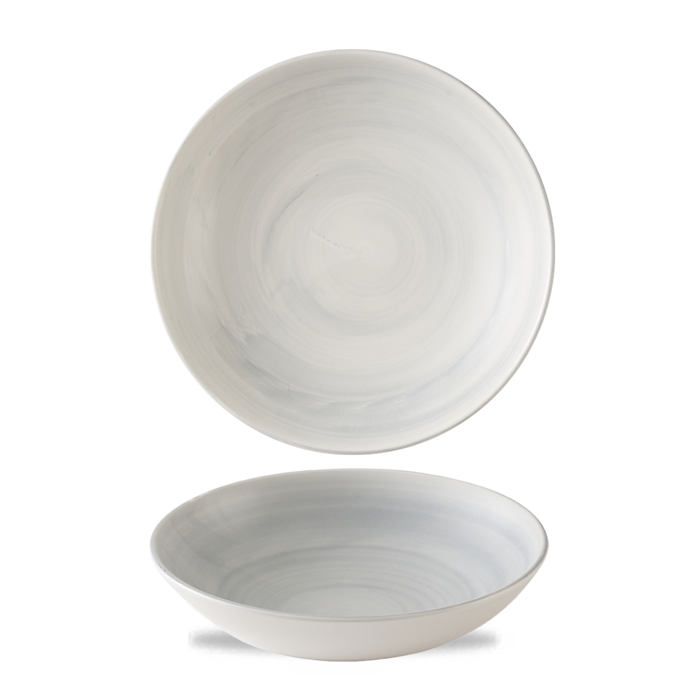 Stonecast Canvas Grey Coupe Bowl 7.25" Box 12