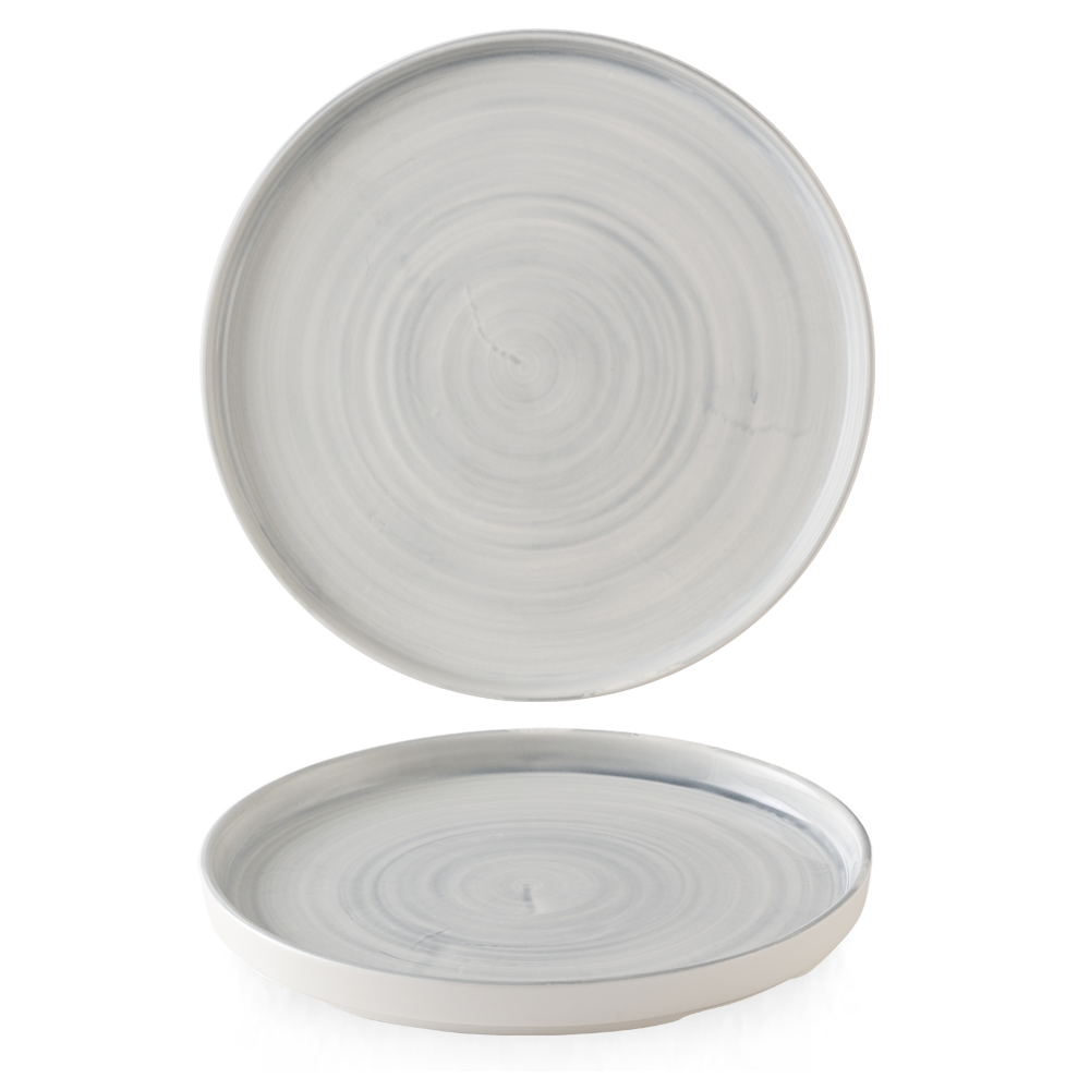 Stonecast Canvas Grey Walled Plate 11" Box 6