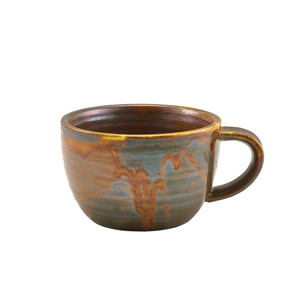 Terra Porcelain Rustic Copper Coffee Cup 28.5cl/ 10oz pack of 6