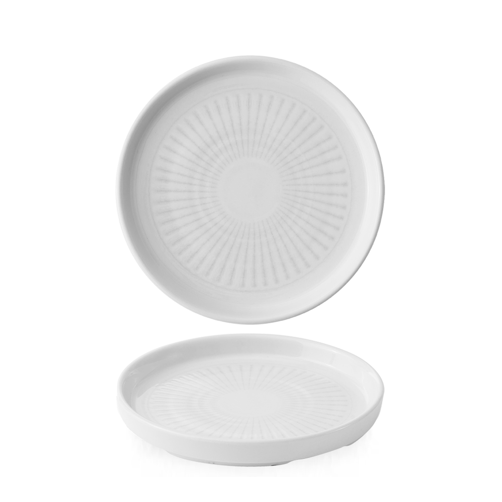 Era Grey Walled Plate 6.3" Box 6