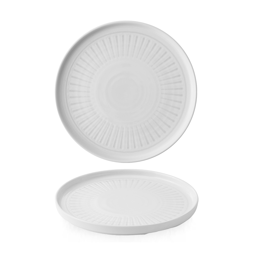 Era Grey Walled Plate 8.25" Box 6