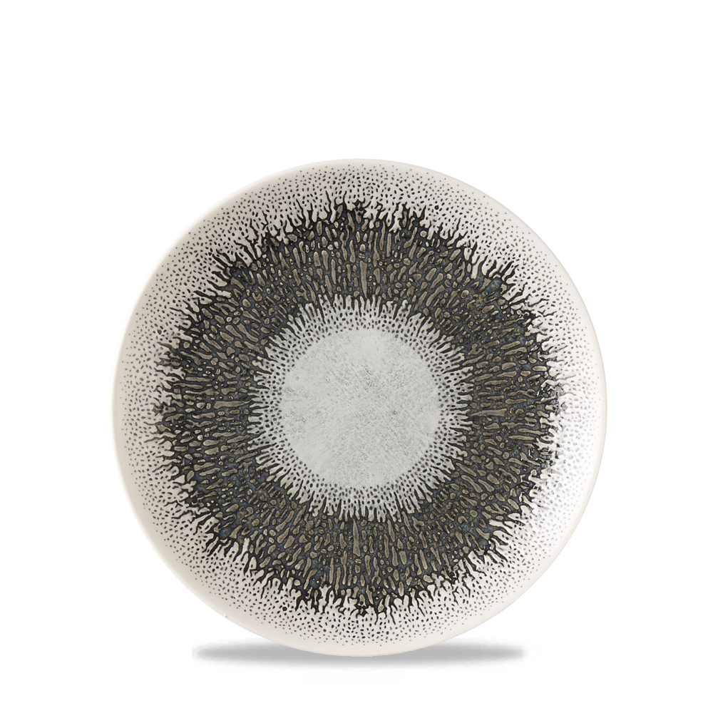 Studio Prints Fusion Black Evolve Coupe Plate 6.5" Box 12