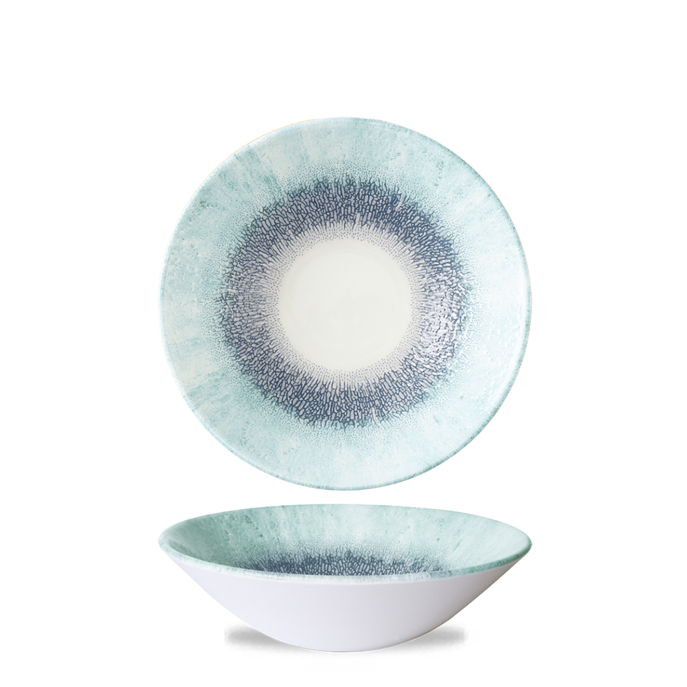 Studio Prints Fusion Blue Evolve Deep Coupe Bowl 7 1/2" Box 6