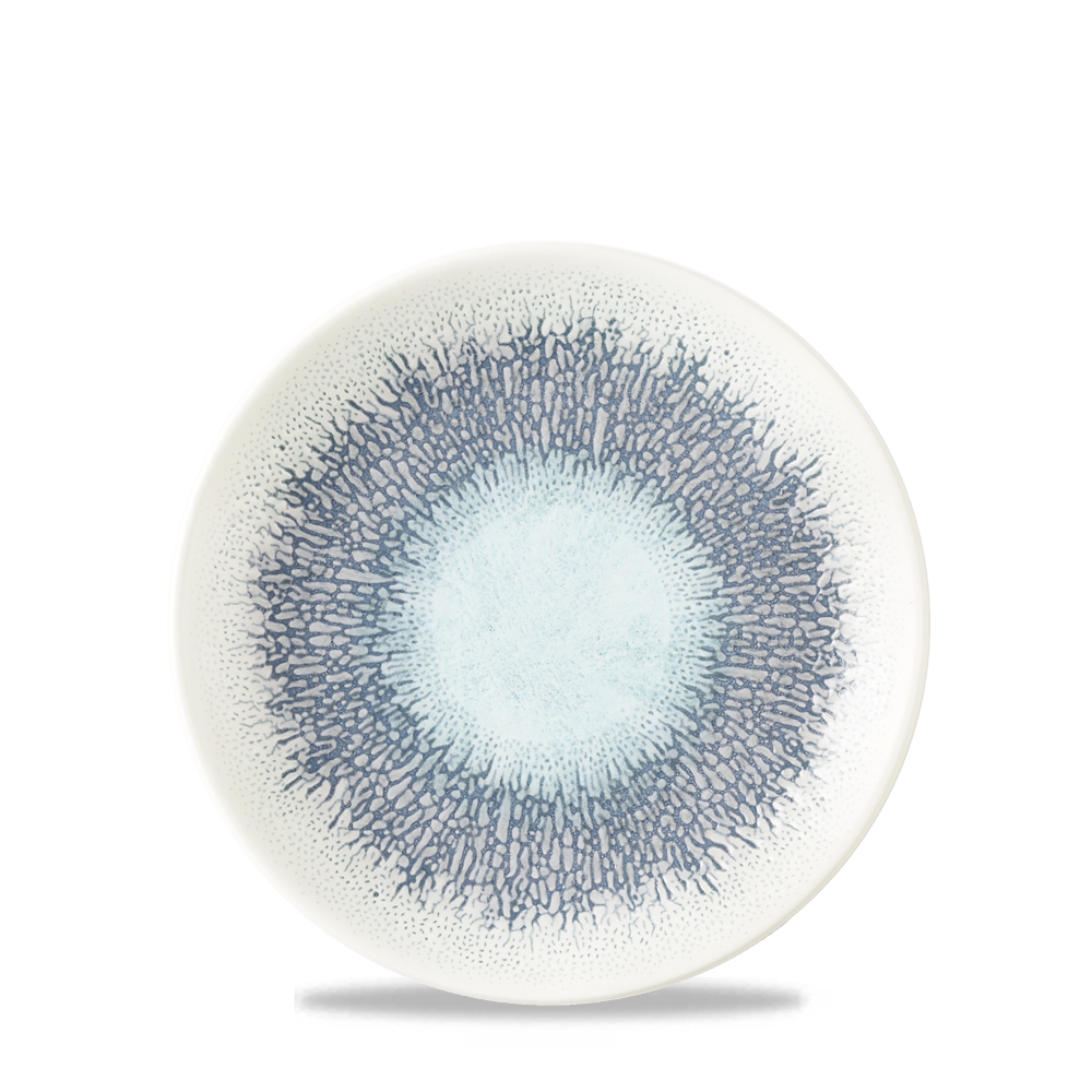 Studio Prints Fusion Blue Evolve Coupe Plate 6.5" Box 12