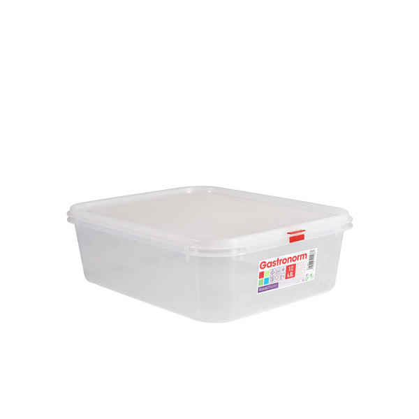 GenWare Clear Polypropylene Container GN1/2 100mm Per Case of 6