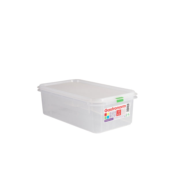 GenWare Clear Polypropylene Container GN1/3 100mm Per Case of 6