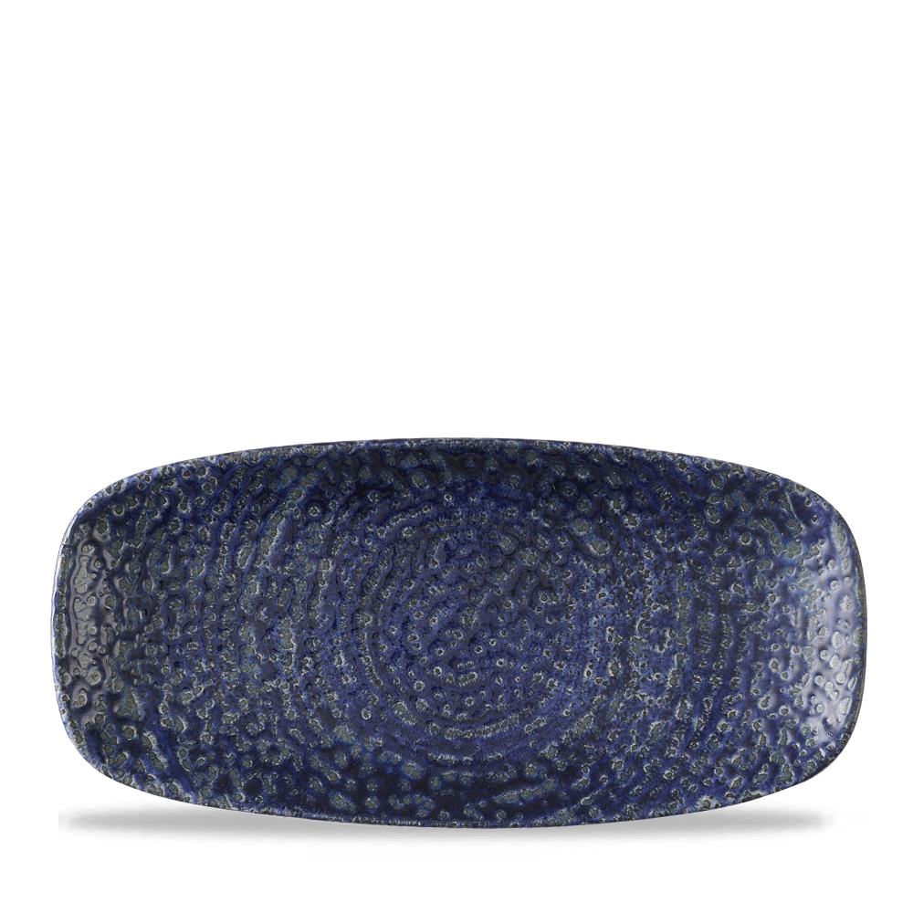 Homespun Chroma Twilight Chefs Oblong Plate 10.6"X5" Box 12