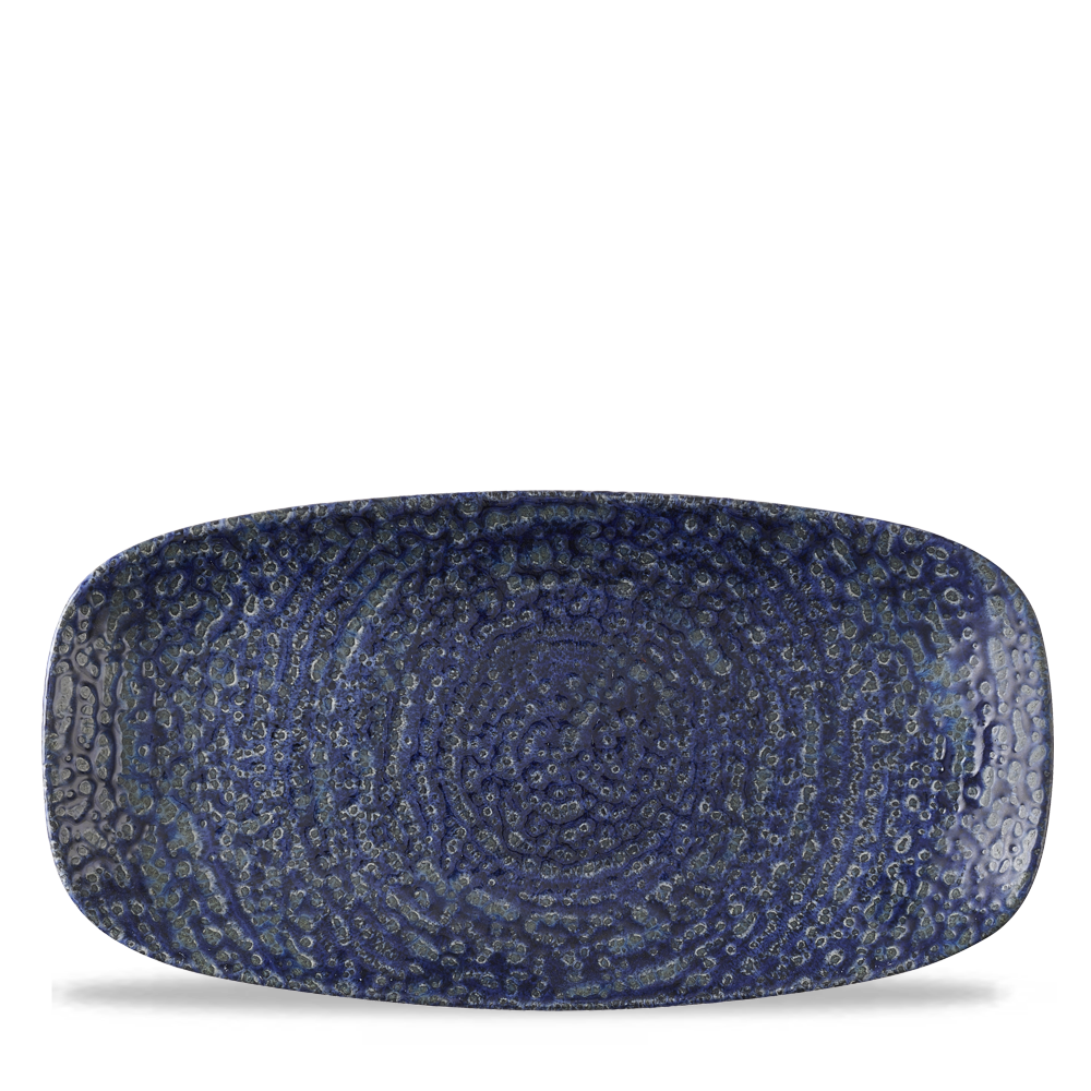 Homespun Chroma Twilight Chefs Oblong Plate 11 3/4X6" Box 12