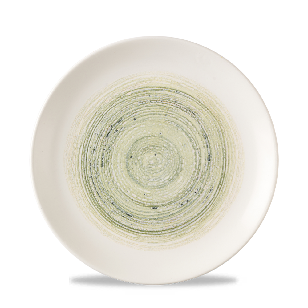 Elements Fern Evolve Coupe Plate 8.67" Box 12