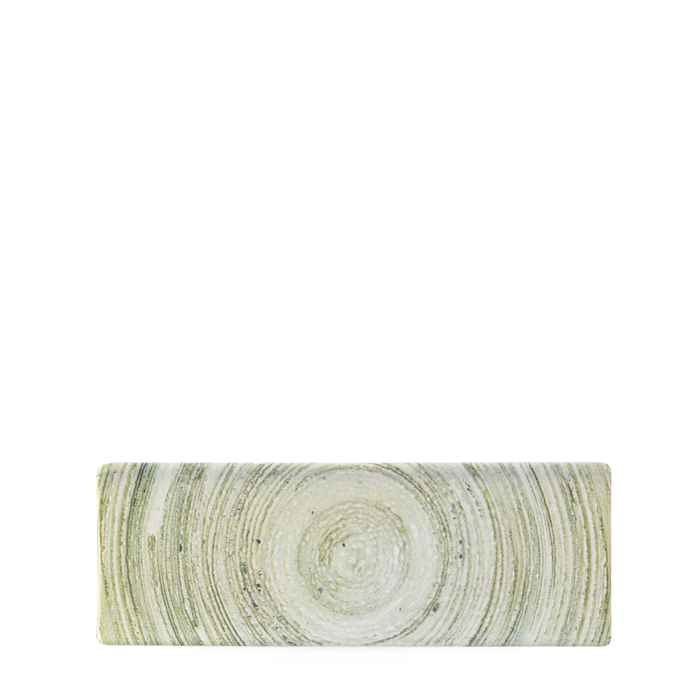 Elements Fern Oblong Plate 25X9Cm Box 6