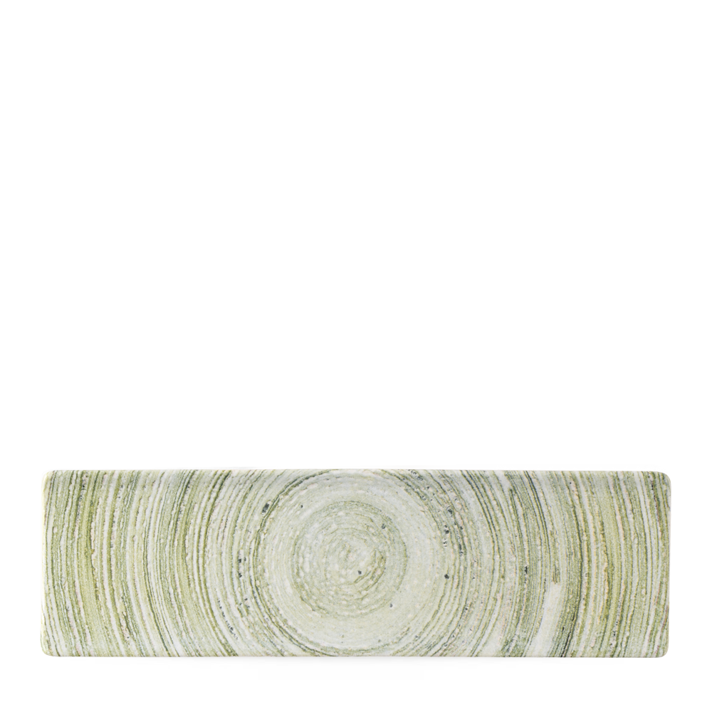 Elements Fern Oblong Plate 30X9Cm Box 6