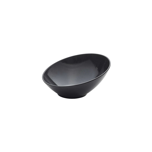 Black Melamine Slanted Buffet Bowl 21 x 20 x 10cm pack of 1