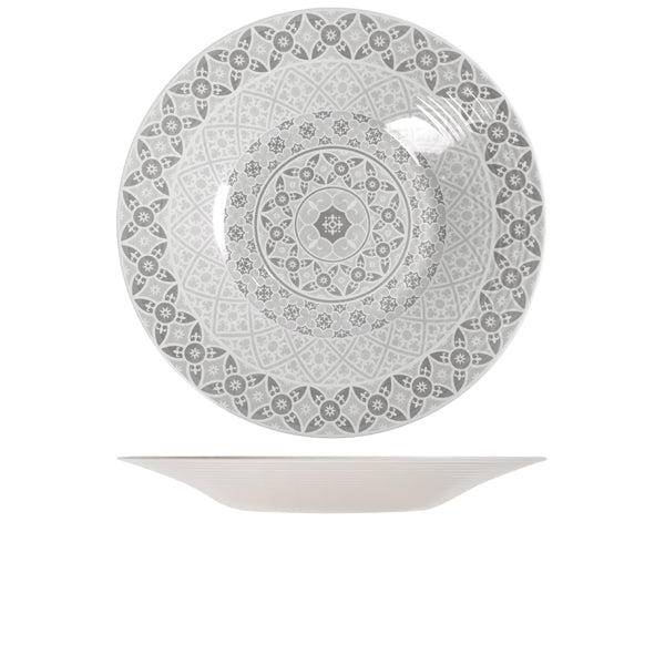 White Marrakesh Melamine Bowl 48 x 6cm Per Case of 1