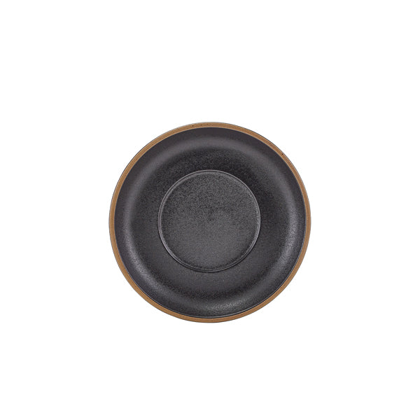 GenWare Kava Black Stoneware Saucer 16cm Per Case of 6