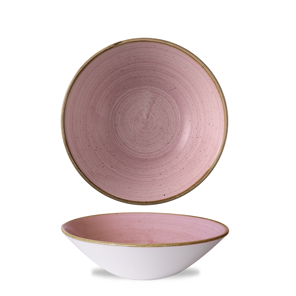 Stonecast Petal Pink Evolve Deep Coupe Bowl 8 2/3" Box 6