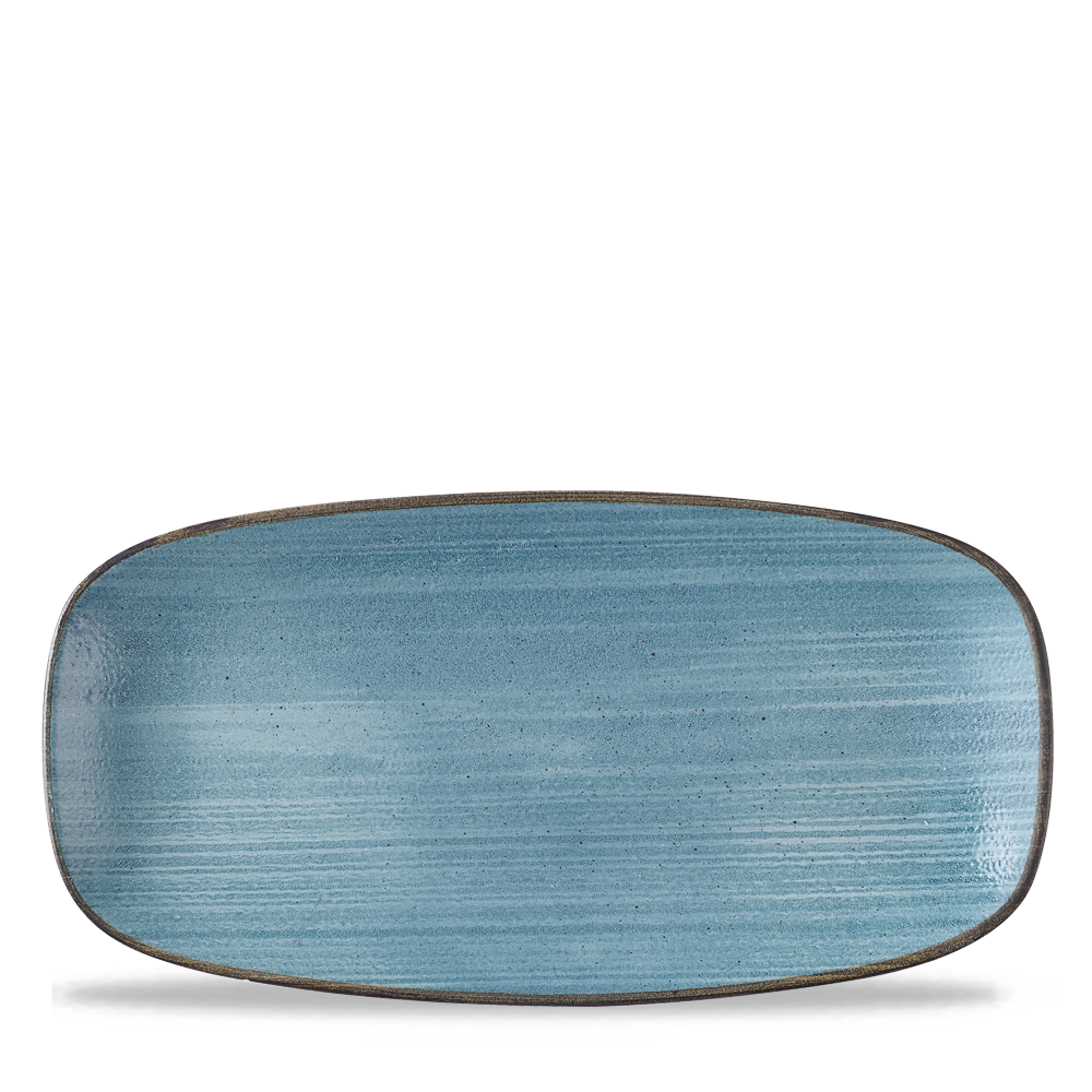 Stonecast Raw Teal Chefs Oblong Plate 11 3/4X6" Box 12