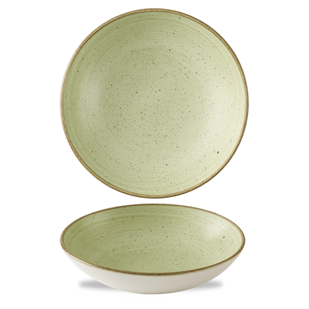 Stonecast Raw Green Evolve Coupe Bowl 9.75" Box 12