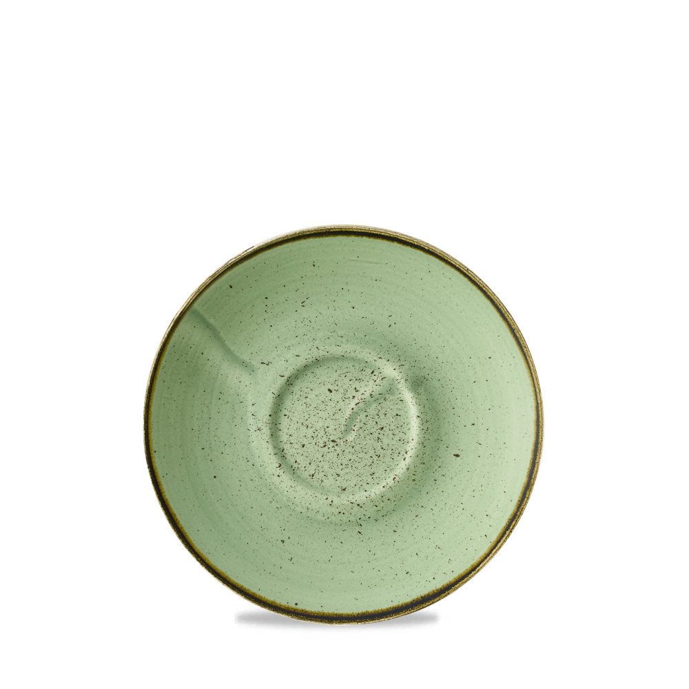 Stonecast Sage Green Cafe Cappuccino Saucer 6.25" Box 12