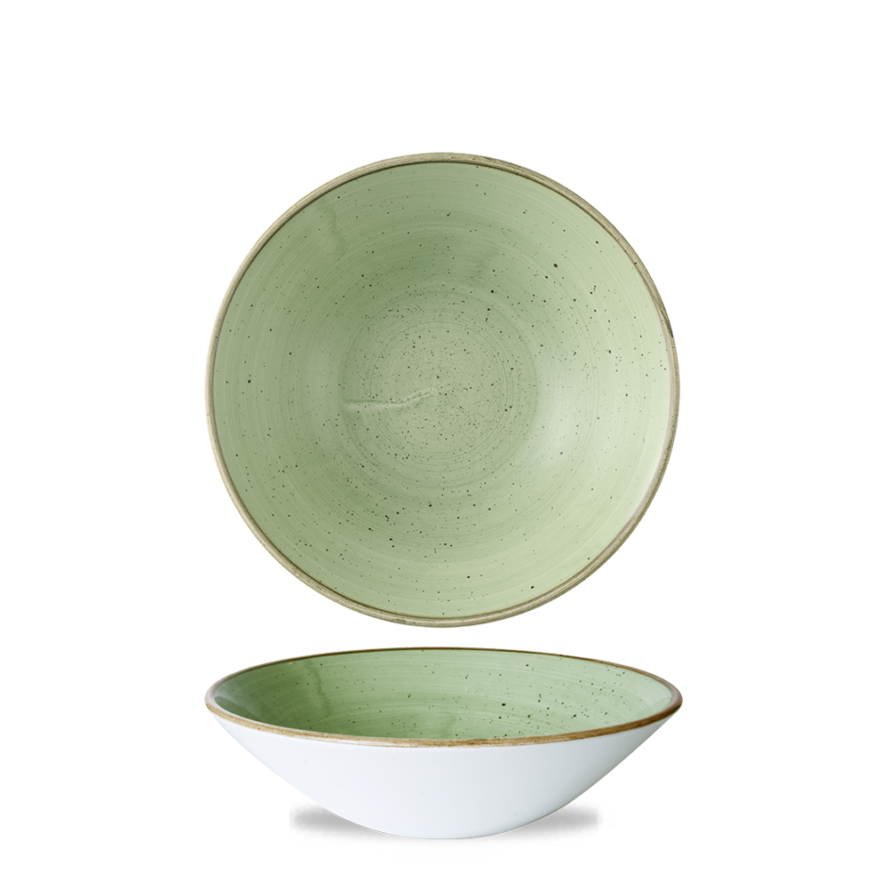 Stonecast Sage Green Evolve Deep Coupe Bowl 7 1/2" Box 6