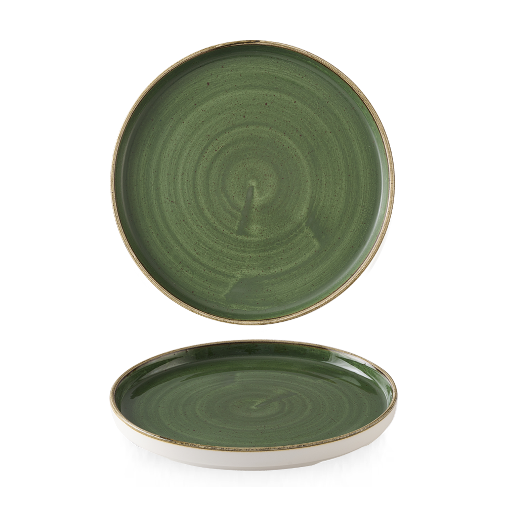 Stonecast Sorrel Green Walled Plate 8.25" Box 6