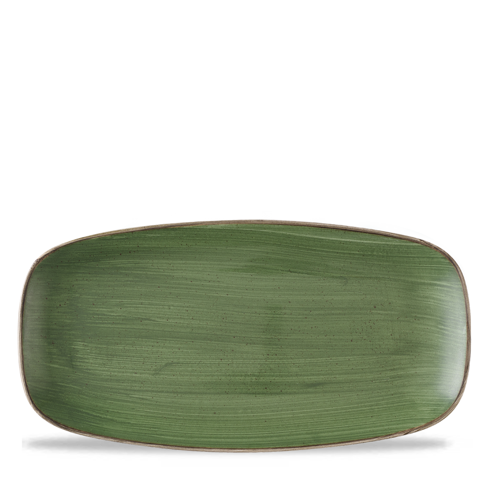 Stonecast Sorrel Green Chefs Oblong Plate 11 3/4X6" Box 12