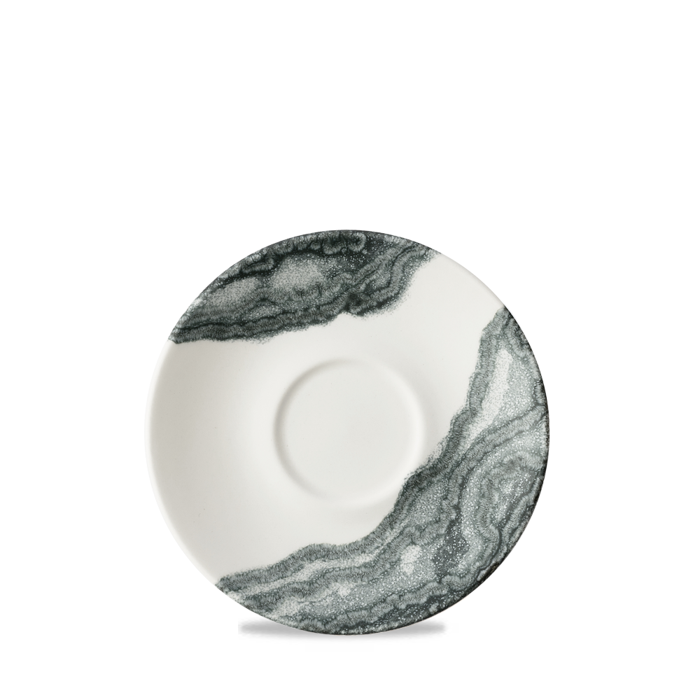 Tide Black Cappuccino Saucer 6.25" Box 12