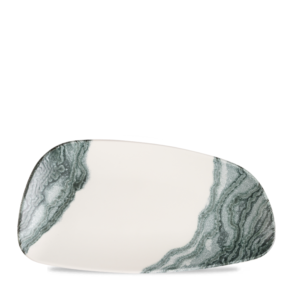 Tide Black Chefs Geo Plate 13 3/4X7 1/4" Box 6