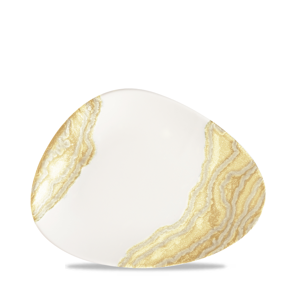 Tide Gold Triangle Chefs Plate 10 3/8"X8" Box 12