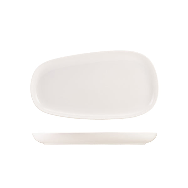 Genware Porcelain Organic Rectangular Plate 34cm/ 13"