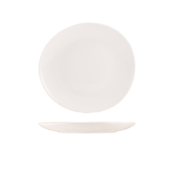 Incise Porcelain Soma Coupe Plate 24.5cm/ 9"