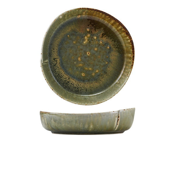 Kozo Porcelain Midori Deep Plate 20cm per case of 4