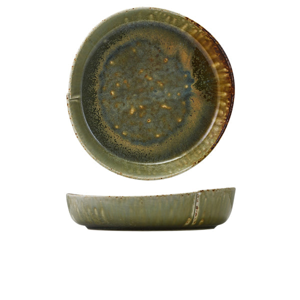 Kozo Porcelain Midori Deep Plate 23cm per case of 6