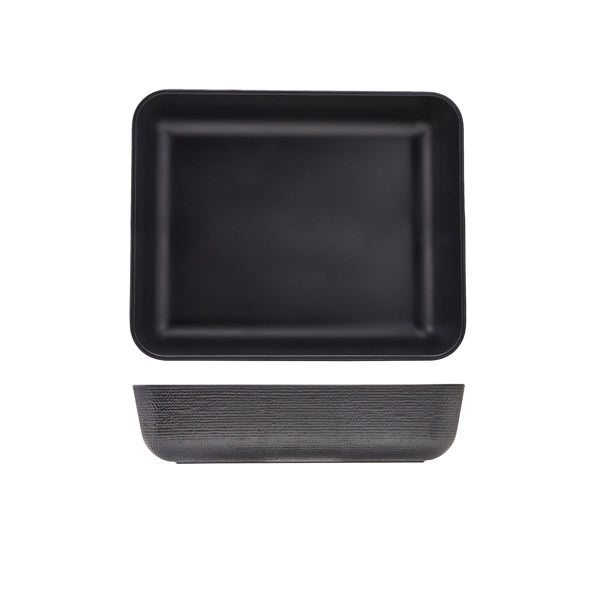 GenWare Melamine Black Jute Deep Dish GN 1/2
