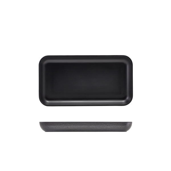 GenWare Melamine Black Jute Platter GN 1/3