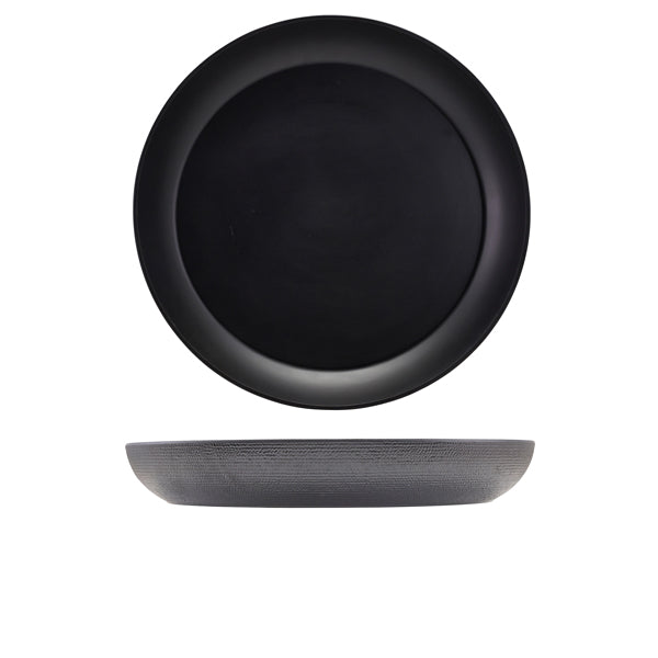 GenWare Melamine Black Jute Buffet Bowl 42 x 6cm